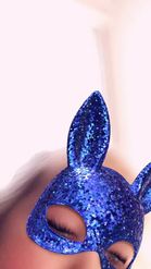 Preview for a Spotlight video that uses the Blue Bunny Mask Lens