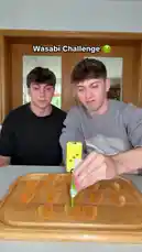 Two young men take on the 'Wasabi Challenge' in this intense food test. One brother playfully adds wasabi to potato chips while the other bravely eats them, leading to hilarious and painful reactions. Watch their struggle as they try to survive the extreme spice! by @finnel with Original Sound by finnel