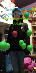 Preview for a Spotlight video that uses the Festive Balloons Lens