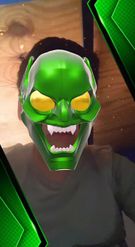 Preview for a Spotlight video that uses the green goblin Lens