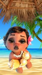 Preview for a Spotlight video that uses the Baby Moana Lens