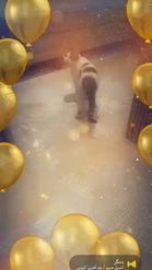 Preview for a Spotlight video that uses the Golden Balloons Lens