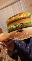 Preview for a Spotlight video that uses the Mcdonalds big mac Lens