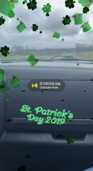 Preview for a Spotlight video that uses the Saint Patrics Day Lens