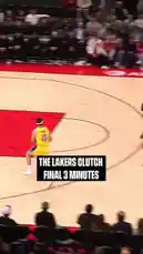 Witness the intensity of the Lakers' final three minutes as LeBron James drives to the basket and Marcus Smart hits a crucial shot. This highlights the team's clutch performance during a pivotal moment in the game. by @lakerssnaps with Original Sound by lakerssnaps