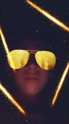 Preview for a Spotlight video that uses the Golden sunglasses Lens