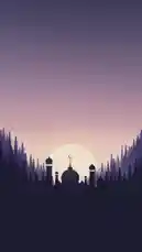 This serene digital artwork features elegant Arabic calligraphy for 'Ramadan Mubarak' set against a peaceful twilight landscape with a mosque silhouette and a full moon. The image is branded with 'REFLECTION CAR CARE' and their website, suggesting it's a festive greeting from the company. by @reflection.car with Original Sound by reflection.car