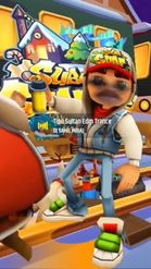 Preview for a Spotlight video that uses the subway surfer face Lens