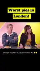 Join Martine Beerman and her guests as they taste some of London's most infamous pies in this hilarious challenge. Expect dramatic reactions, movie references, and a surprise twist involving a 'close call' moment. A fun food tasting experience with a cinematic flair. by @martine with Original Sound by martine
