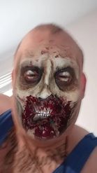 Preview for a Spotlight video that uses the Zombie Mask Lens