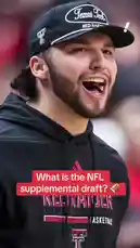 This informative video explains the rarely held NFL supplemental draft. It covers its history since 1977, eligibility rules for players who lost college status after the regular draft, and the unique selection process based on team performance tiers. The video features text overlays, historical footage of players like Bernie Kosar and Brian Bosworth, and mentions current prospects like Texas Tech quarterback Brendan Sorsby entering the supplemental pool. by @yahoosports with Original Sound by yahoosports