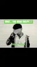 A static image features a person covering their face against a striped background. Overlaid text reads 'WAIT... YOU HEAR THIS??👀' at the top and 'OUT NOW' at the bottom. The image has a glitchy, distorted visual effect, suggesting a modern digital release announcement. by @k_dev170 with Original Sound by k_dev170