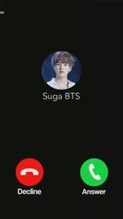 Preview for a Spotlight video that uses the BTS Suga VideoCall Lens