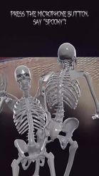 Preview for a Spotlight video that uses the Spooky Skeleton Lens