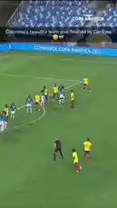 Witness the electrifying moment as Colombia's national team scores a stunning goal during the CONMEBOL Copa América 2024™ tournament. The play unfolds with a powerful free kick, a swift attack through the penalty area, and culminates in a successful finish past the goalkeeper. The scene captures the raw emotion and unity of the Colombian players as they erupt in celebration, showcasing their passion and teamwork on the international stage. by @copaamerica with Original Sound by copaamerica
