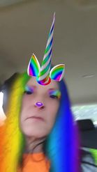 Preview for a Spotlight video that uses the Rainbow Unicorn Lens