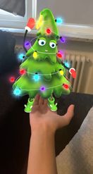 Preview for a Spotlight video that uses the Christmas Tree Lens