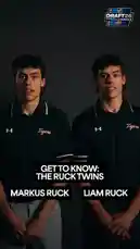 Twin brothers Markus and Liam Ruck, prospects for the 2026 NHL Draft from Osoyoos, British Columbia, share their hockey journey and personal interests. They discuss their favorite teams, players, TV shows, movies, music, and even reveal a surprising amount of knowledge about the game Brawl Stars. by @nhl with Original Sound by nhl
