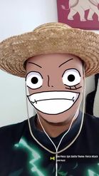 Preview for a Spotlight video that uses the noface luffy Lens
