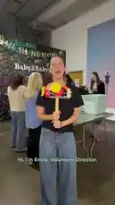 In this heartwarming compilation, staff members from Baby2Baby introduce themselves and share their favorite songs from the 'Daisy Chain Fields' volunteer playlist. From Emily, the Volunteer Director, to Chris, the Volunteer and Community Engagement Coordinator, each team member brings a personal touch to the organization's culture, highlighting the power of music and community in their mission. by @daisychainfield with Original Sound by daisychainfield