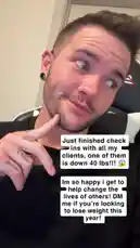 In this heartfelt update, Kenneth shares his excitement after completing check-ins with all his clients. One client has achieved an incredible 40-pound weight loss, and Kenneth expresses how happy he is to have helped change lives. He invites viewers who are looking to lose weight this year to reach out via direct message. This short-form content highlights personal success stories and offers motivation for those starting their own health journey. by @ken_sutton23 with original sound