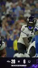 Witness a pivotal moment from a Baltimore Ravens versus Indianapolis Colts NFL game. The Ravens' defense erupts, showcasing their strength as a player is tackled hard at the line of scrimmage. With the scoreboard showing a commanding 28-6 lead for the Ravens in the second quarter, the intensity of the matchup is palpable. This clip captures the essence of a dominant defensive performance. by @bltravens with Original Sound by bltravens
