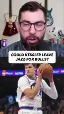 This Yahoo Sports segment features analysts discussing whether Utah Jazz center Walker Kessler might leave the team for a better offer. With reports of a potential $140 million, five-year deal, one analyst questions if Kessler truly wants to stay in Utah, suggesting the Chicago Bulls could be a 'secret team' due to their cap space and need for a center. The discussion includes analysis of Kessler's career trajectory and market value. by @yahoosports with Original Sound by yahoosports