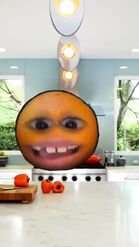 Preview for a Spotlight video that uses the Annoying Orange Lens