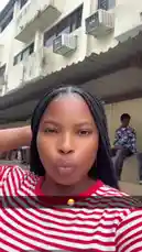 In this short clip, creator Spicy🌶️ confidently poses for the camera, showcasing her stylish black box braids and a red-and-white striped shirt against the backdrop of a building. She runs her hands through her hair and makes playful expressions, creating a relatable and engaging moment perfect for social media. by @girl-spice with In the mood for marriage by Showcross 🍫