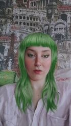 Preview for a Spotlight video that uses the Green Hair with Freckles Lens