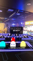 Preview for a Spotlight video that uses the We AR Pac-Man Lens