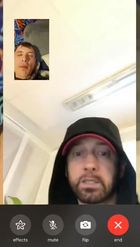 Preview for a Spotlight video that uses the Facetiming Eminem Lens