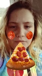 Preview for a Spotlight video that uses the Cheesy Pizza Lens