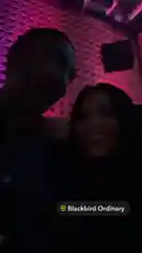 itsma_bitchezz 님이 만든 Original Sound 포함 @itsma_bitchezz 님이 만든 A close-up selfie captures Diana V enjoying a night out with a friend in a dimly lit club. They smile and laugh together under colorful, pulsating lights, creating a fun and intimate atmosphere.