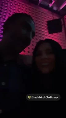 itsma_bitchezz 님이 만든 Original Sound 포함 @itsma_bitchezz 님이 만든 A close-up selfie captures Diana V enjoying a night out with a friend in a dimly lit club. They smile and laugh together under colorful, pulsating lights, creating a fun and intimate atmosphere.