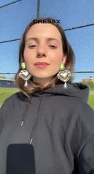 Preview for a Spotlight video that uses the Love Earrings Lens