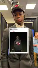 In this behind-the-scenes moment, NBA player Coby White shares his surprise at seeing a photo of himself wearing a Chicago Bulls hoodie from his younger days. He reflects on the memory, mentioning he saw it on his phone two weeks prior and knew he had to post it after being drafted. The clip captures his candid reaction and the significance of the moment. by @nba with Original Sound by nba