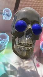 Preview for a Spotlight video that uses the Holographic Skull Lens