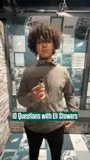 Watch Philadelphia Eagles player Eli Stowers participate in a fun '10 Questions' segment. He shares his favorite emoji, hidden talents, go-to karaoke song, and more, giving fans a lighthearted look at his personality off the field. by @eagles with Original Sound by eagles
