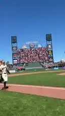 Watch the San Francisco Giants players erupt in joy after a win at Oracle Park. The team gathers on the field for a massive group hug, celebrating their success with teammates and staff. This moment captures the raw emotion and camaraderie of a championship-caliber baseball team. #SFGiants #Baseball #Victory by @sfgiants with Original Sound by sfgiants