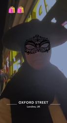 Preview for a Spotlight video that uses the Masquerade Mask Lens