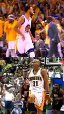 Experience the electrifying energy of NBA legends in this split-screen montage. Watch Stephen Curry of the Golden State Warriors deliver clutch performances, including game-winning shots and explosive dunks, while legendary shooter Reggie Miller of the Indiana Pacers showcases his signature intensity and skill. This powerful visual juxtaposition highlights the evolution of NBA stars across generations. by @warriors with Original Sound by warriors