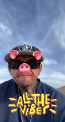 Preview for a Spotlight video that uses the Piggy Face Lens