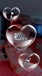 Preview for a Spotlight video that uses the Love You Bubbles Lens