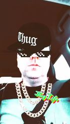Preview for a Spotlight video that uses the Thug Life Lens