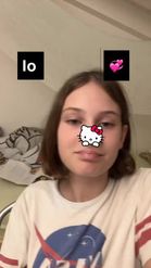 Preview for a Spotlight video that uses the Hello Kitty Nose Lens