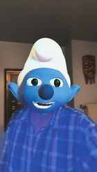 Preview for a Spotlight video that uses the The Smurfs Lens