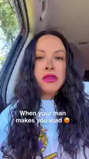 In a candid moment captured inside her car, Stephanie delivers a powerful monologue filled with raw emotion. Speaking passionately to the camera, she uses strong language to express intense frustration towards someone she refers to as 'the man.' Her animated expressions and emphatic delivery create a compelling and relatable scene. by @stephaniruizzz with Original Sound by stephaniruizzz