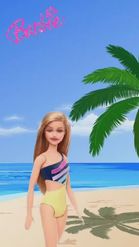 Preview for a Spotlight video that uses the Barbie Beach Lens