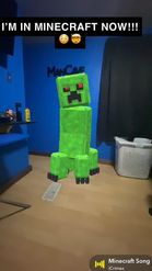 Preview for a Spotlight video that uses the Realistic Creeper Lens